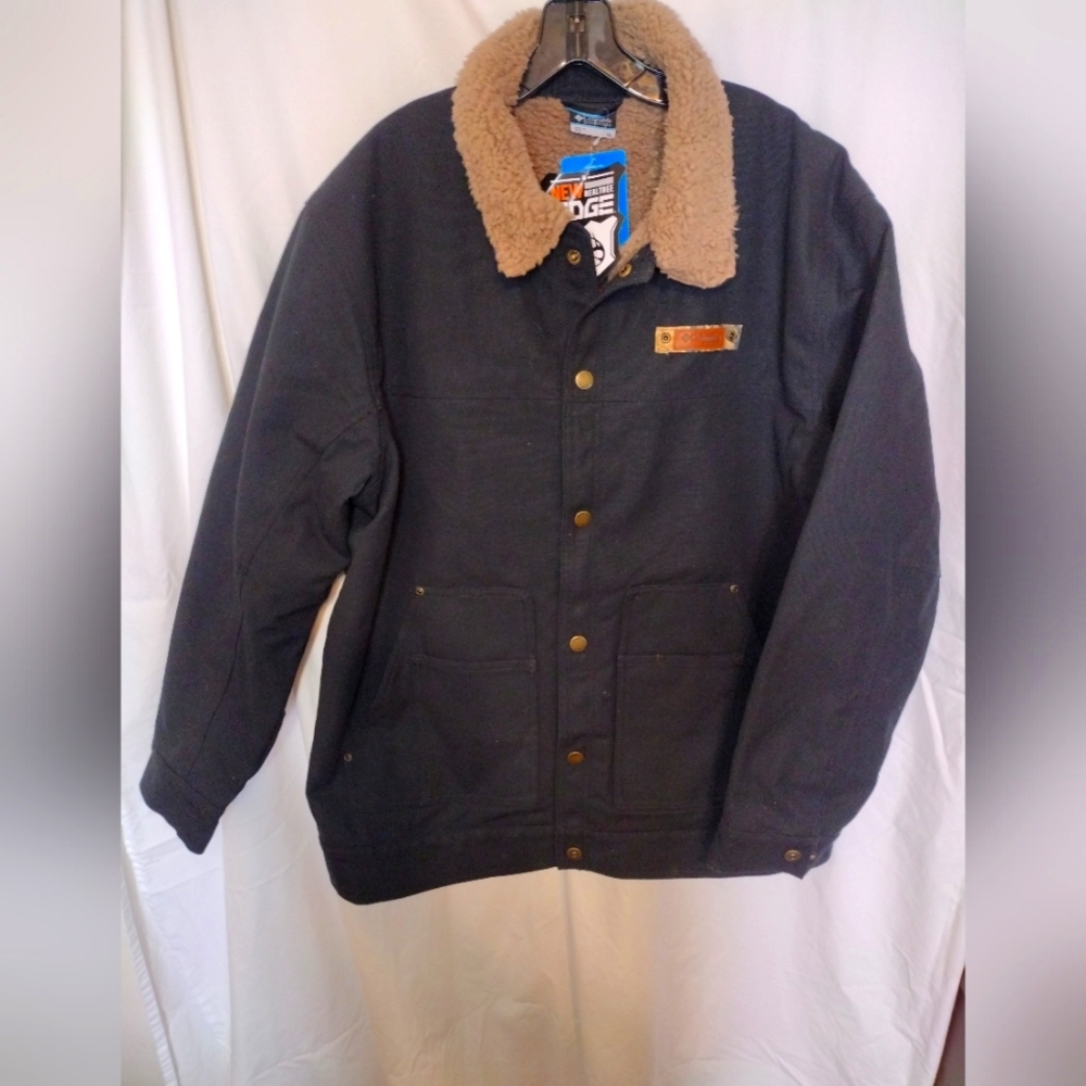 Columbia Men's Sherpa Lined Field Jacket Black XL NWT